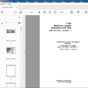 John Deere 710 K Backhoe Loader operation & Test Manual - PDF DOWNLOAD