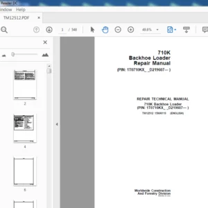 John Deere 710k Backhoe Loader Parts Catalog+ Operation&Test + Service Manual - PDF DOWNLOAD