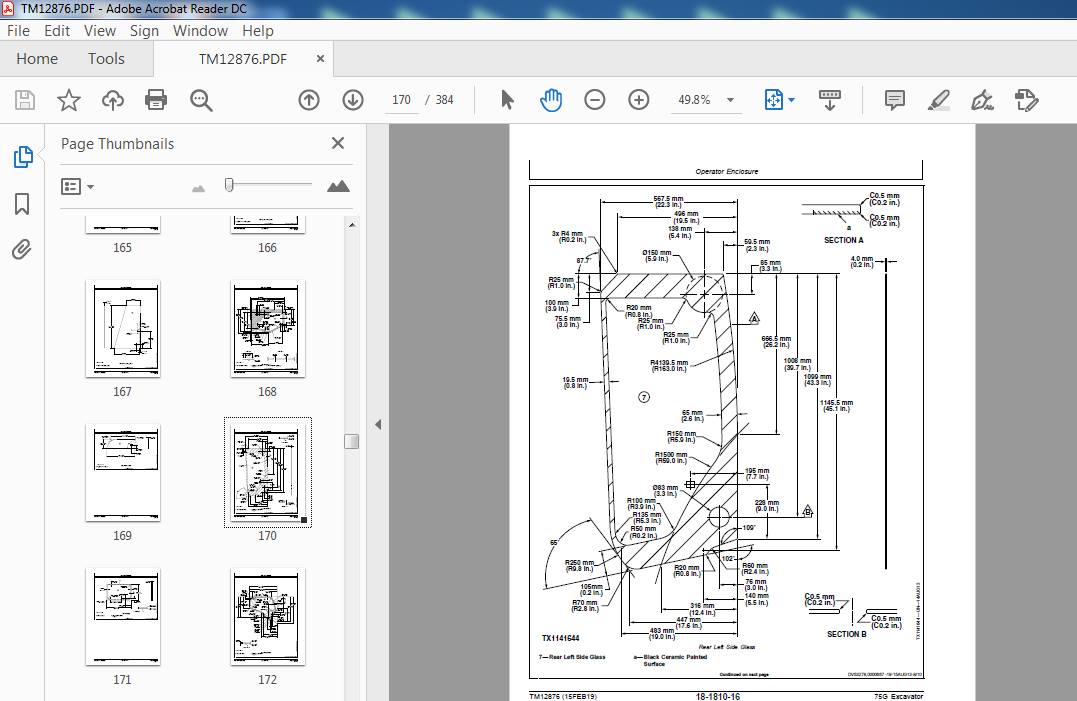 John Deere 75G Excavator Repair Technical Manual (TM12876) - PDF ...