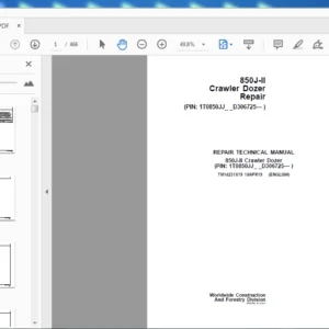 John Deere 850J 11 Crawler Dozer Repair Manual - PDF DOWNLOAD
