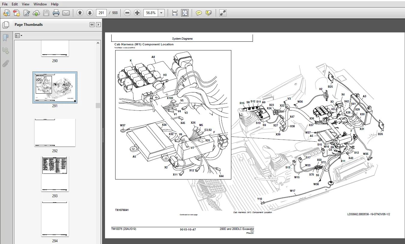 John Deere Excavators 200D, 200DLC Technical Operation and Test Manual (TM10076) - PDF Download - Image 2