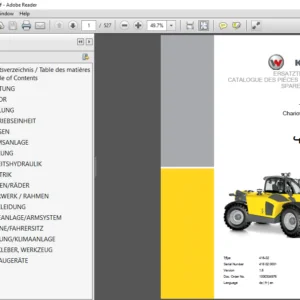 Kramer Telehandler 4407 Spare Parts List Manual - PDF DOWNLOAD