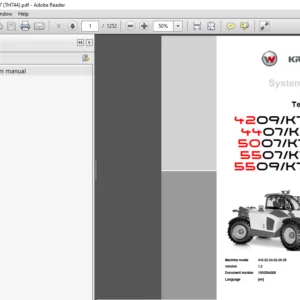 Kramer Telehandlers 4209 KT429 4407 KT447 5007 KT507 5507 KT557 5509 KT559 System Manual - PDF DOWNLOAD