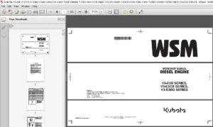 Kubota V3-E3B Series V3-E3CB Series V3-E3BG Series Diesel Engine Workshop Manual - PDF DOWNLOAD