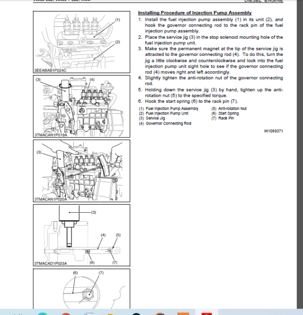 Kubota V3300-E2B V3300-T-E2B Diesel Engine Workshop Manual - PDF ...