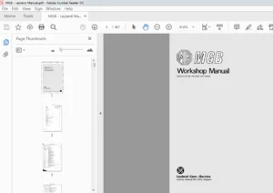 MGB Leyland Cars Workshop Manual Part NO. AKD 3259 - PDF DOWNLOAD