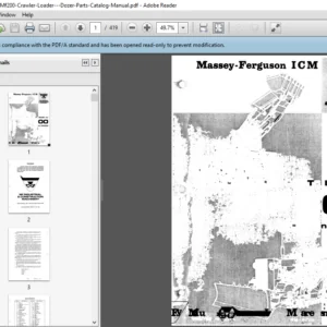 Massey Ferguson ICM Mf 200 Crawler Dozer Parts Catalog Manual - PDF DOWNLOAD