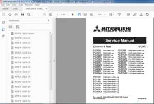Mitsubishi Forklift Truck FD FG & FGE Series Chassis & Mast Service Manual - PDF DOWNLOAD