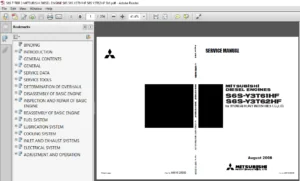 Mitsubishi S6S-Y3T61HF S6S-Y3T62HF Diesel Engine Service Manual - PDF DOWNLOAD
