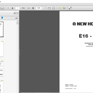 New Holland E16 E18 Service Repair Manual 604.13.396 - PDF DOWNLOAD