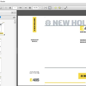 New Holland Kobelco E385B Service Repair Manual 87709281A - PDF DOWNLOAD