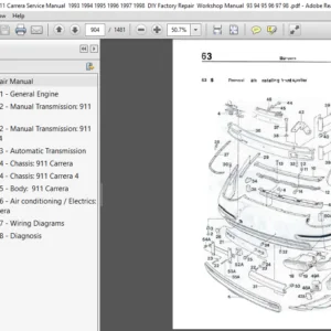 Porsche 911 Carrera (993) Factory Repair Workshop Manual - PDF DOWNLOAD