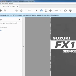 Suzuki FX150 Service Repair Manual - PDF DOWNLOAD