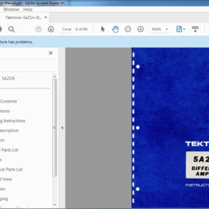 Tektronix 5A21N Differential Amplifier Instruction Service Manual - PDF DOWNLOAD