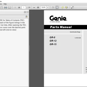 Terex GR 8 GR 12 GR 15 Part Manual -  PDF DOWNLOAD