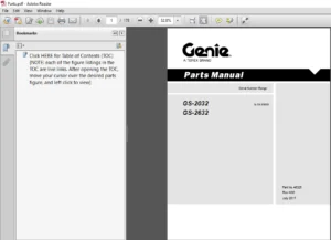 Terex Genie GS 2032 GS 2632 Part Manual - PDF DOWNLOAD
