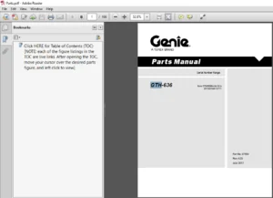Terex Genie GTH 636 Part Manual -  PDF DOWNLOAD