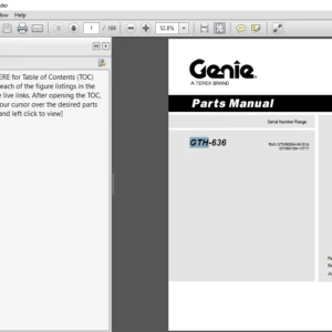 Terex Genie GTH 636 Part Manual -  PDF DOWNLOAD