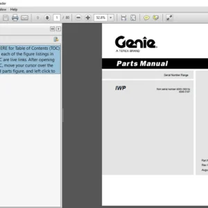 Terex Genie IWP Part Manual  - PDF DOWNLOAD