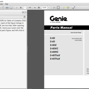 Terex Genie Jib Hoist Part Manual  - PDF DOWNLOAD