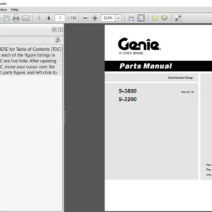 Terex Genie S 3800 S 3200 Part Manual -  PDF DOWNLOAD