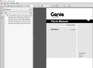 Terex Genie S 60 S 65 S 60X S 60XC S 60 HC S 60 TereX S 65 TereX Part Manual -  PDF DOWNLOAD