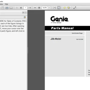 Terex Genie S 60 S 65 S 60X S 60XC S 60 HC S 60 TereX S 65 TereX Part Manual -  PDF DOWNLOAD