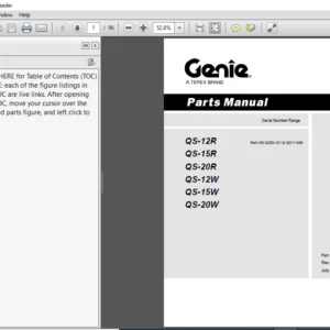 Terex QS 12R QS 15R QS 20R QS 12W QS 15W QS 20W  Part  Manual -  PDF DOWNLOAD