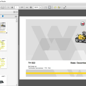 Wacker Neuson Group TH 522 Technischer Servicetrainer Manual - PDF DOWNLOAD