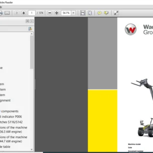 Wacker Neuson Group Telehandlers TH522 Service Manual - PDF DOWNLOAD