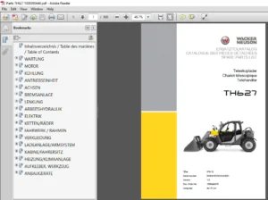 Wacker Neuson Telehandler TH627 Spare Parts List Manual - PDF DOWNLOAD