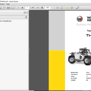 Wacker Neuson Telehandlers TH627 System Handbook Manual - PDF DOWNLOAD