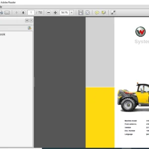 Wacker Neuson Telehandlers TH955 System Handbook Manual - PDF DOWNLOAD