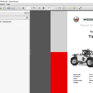 Weidemann Telehandlers T6027 Service Repair Handbook Manual - PDF DOWNLOAD