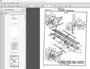 1956 - 1962 Cessna 172 & 175 Series Parts Catalog Manual - PDF DOWNLOAD