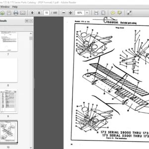 1956 - 1962 Cessna 172 & 175 Series Parts Catalog Manual - PDF DOWNLOAD