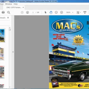 1962-1970 Fairlane & 1968-1971 Torino Part & Accessories Catalog Manual - PDF DOWNLOAD