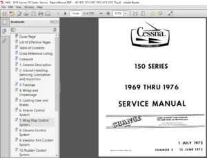 1969 - 1976 Cessna 150 Series  Service Repair Manual - PDF DOWNLOAD