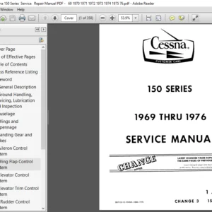 1969 - 1976 Cessna 150 Series  Service Repair Manual - PDF DOWNLOAD