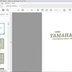 1983-1986 Yamaha YTM YFM200 & YTM225 Service Manual - PDF DOWNLOAD