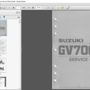 1984 - 1987 Suzuki Gv700gl Madura Service Manual - PDF DOWNLOAD