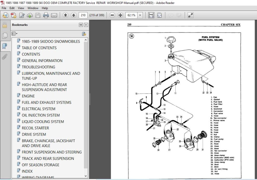 1985-1989 Ski Doo Snowmobiles Factory Service Repair Manual - PDF ...