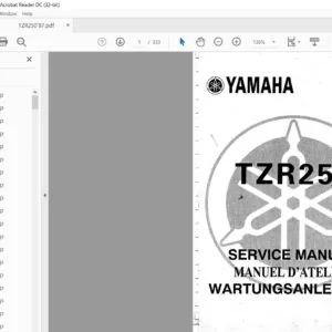 1987 Yamaha TZR250 Service Manual - PDF DOWNLOAD