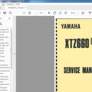 1991 Yamaha XTZ660 Service Manual - PDF DOWNLOAD