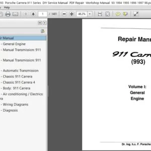 1993 - 1998 Porsche 911 Carrera (993) Series Service Manual - PDF DOWNLOAD
