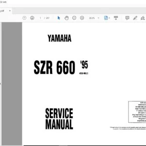 1995 Yamaha SZR660 Service Manual -  PDF DOWNLOAD