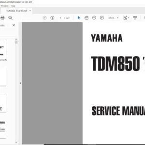 1996 Yamaha TDM850 Service Manual - PDF DOWNLOAD