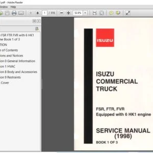 1998 ISUZU Commercial Truck FSR FTR FVR Service Manual - PDF DOWNLOAD