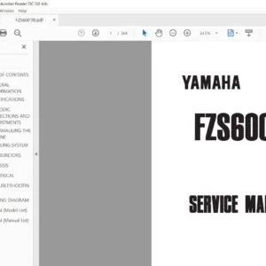 1998 Yamaha FZS600  Service Manual - PDF DOWNLOAD