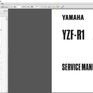 1998 Yamaha YZF R1 Service Manual  - PDF DOWNLOAD